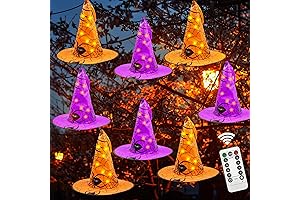 Halloween Decorations Witch Hat, Glowing Witch Hat Lights