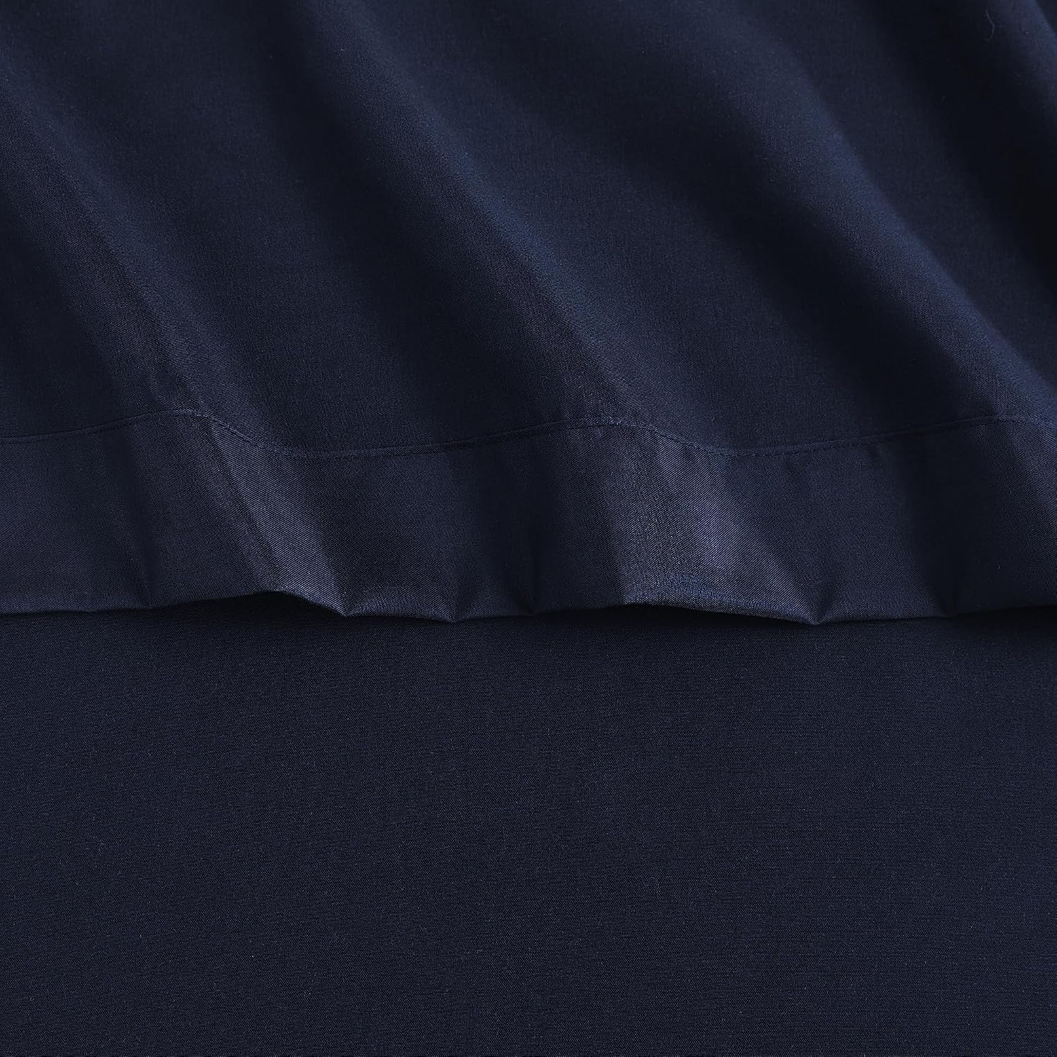 Queen Flat Sheet Only - Ultra Soft & Breathable Brushed Microfiber Top Sheet Only for Queen Beds, Queen, Navy Blue