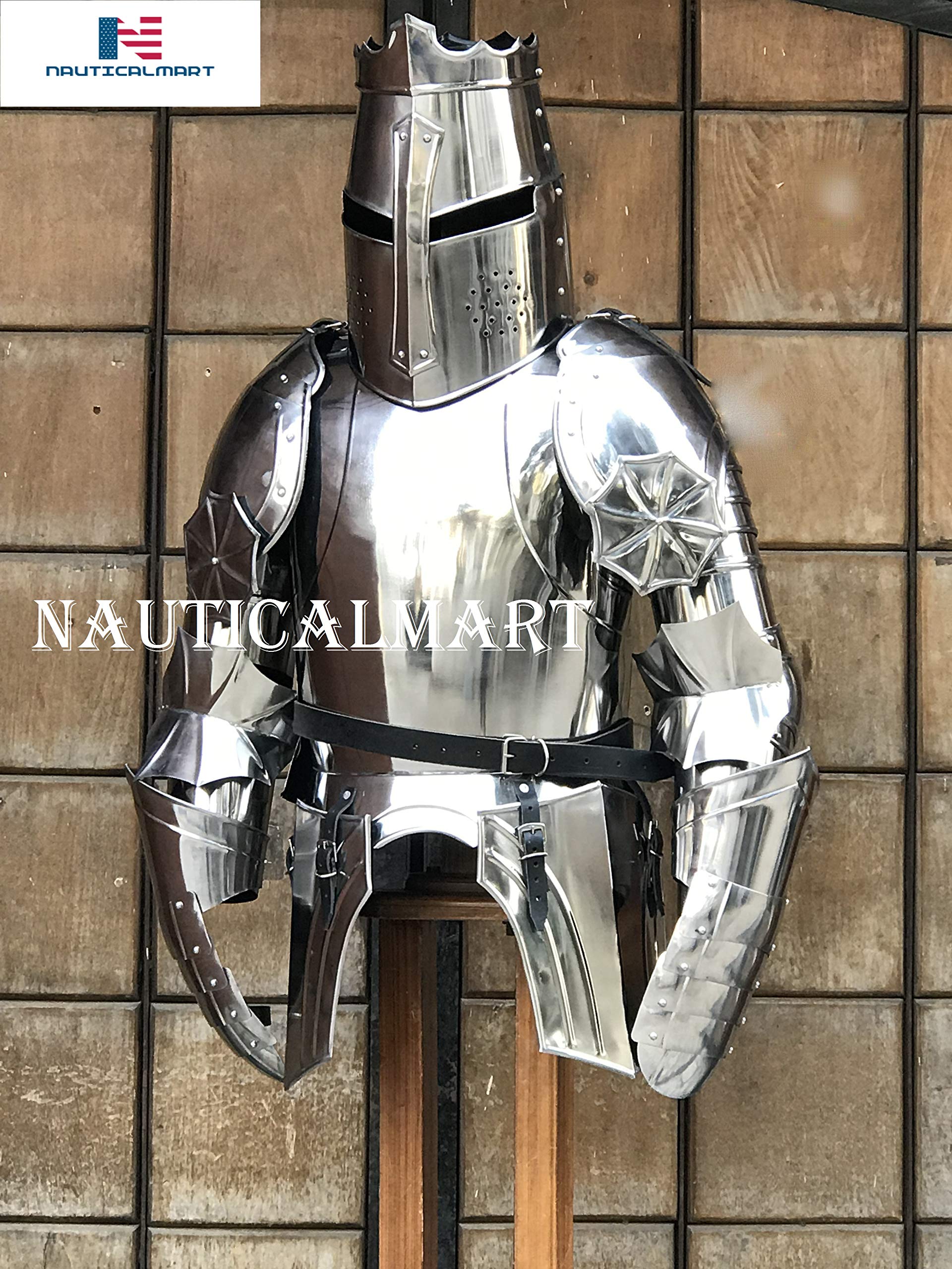 Nautical-Mart Knight Half Suit of Armor Wearable Combat Body Collectible Armour Costume