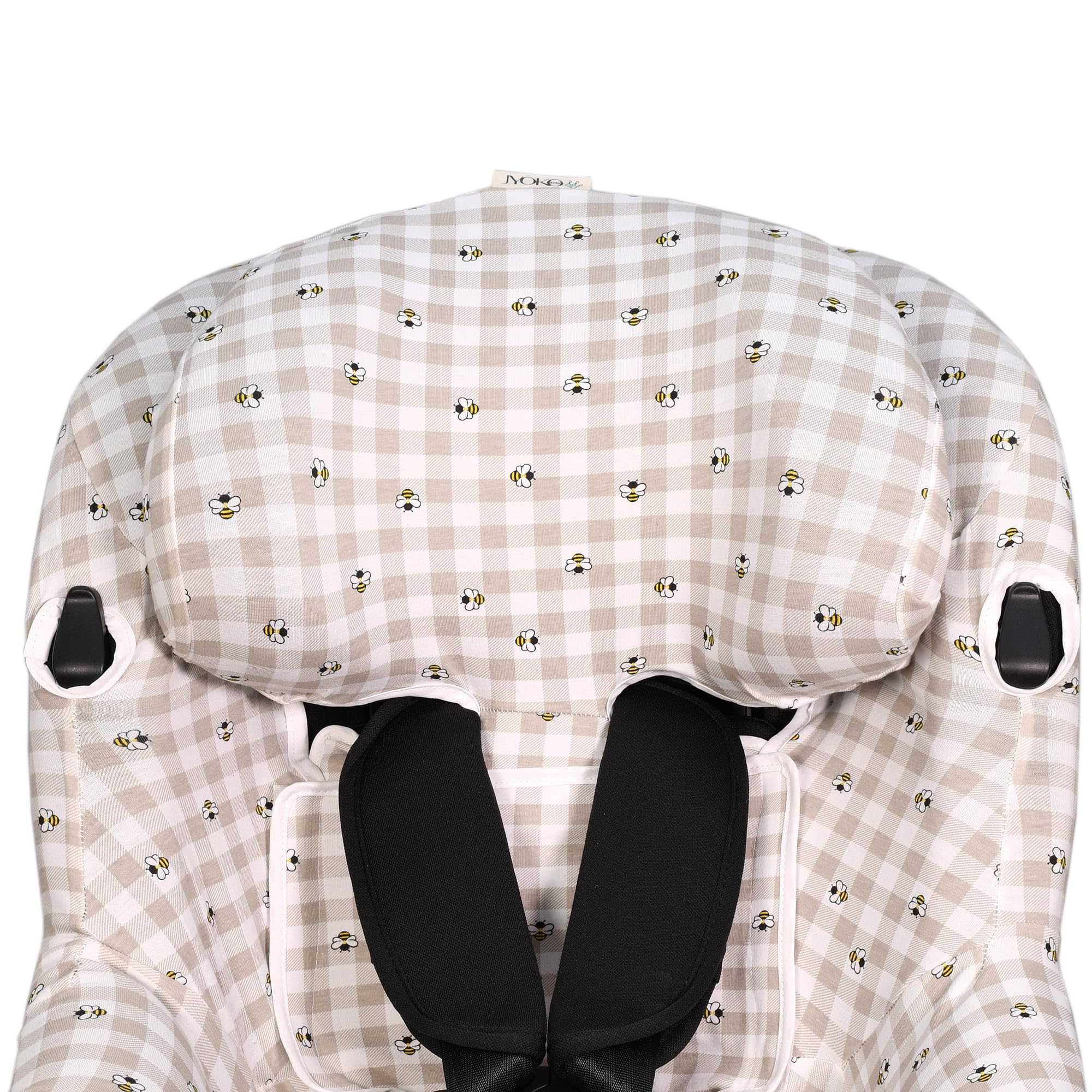 JYOKO Kids Funda de algodón para Silla de Coche Compatible con Maxi Cosi Mica I-Size (Picnic Vichy)
