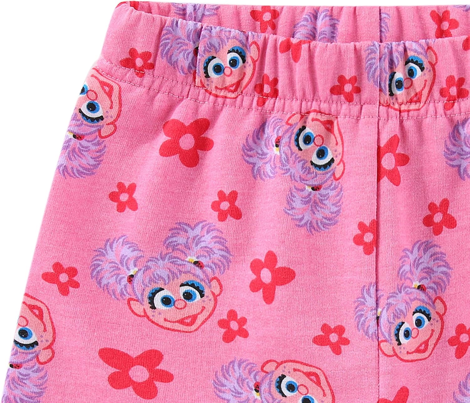 Sesame Street Abby Cadabby Girls Short Sleeve T-Shirt and French Terry Shorts for Infant, Toddler, and Big Kids - Image 7