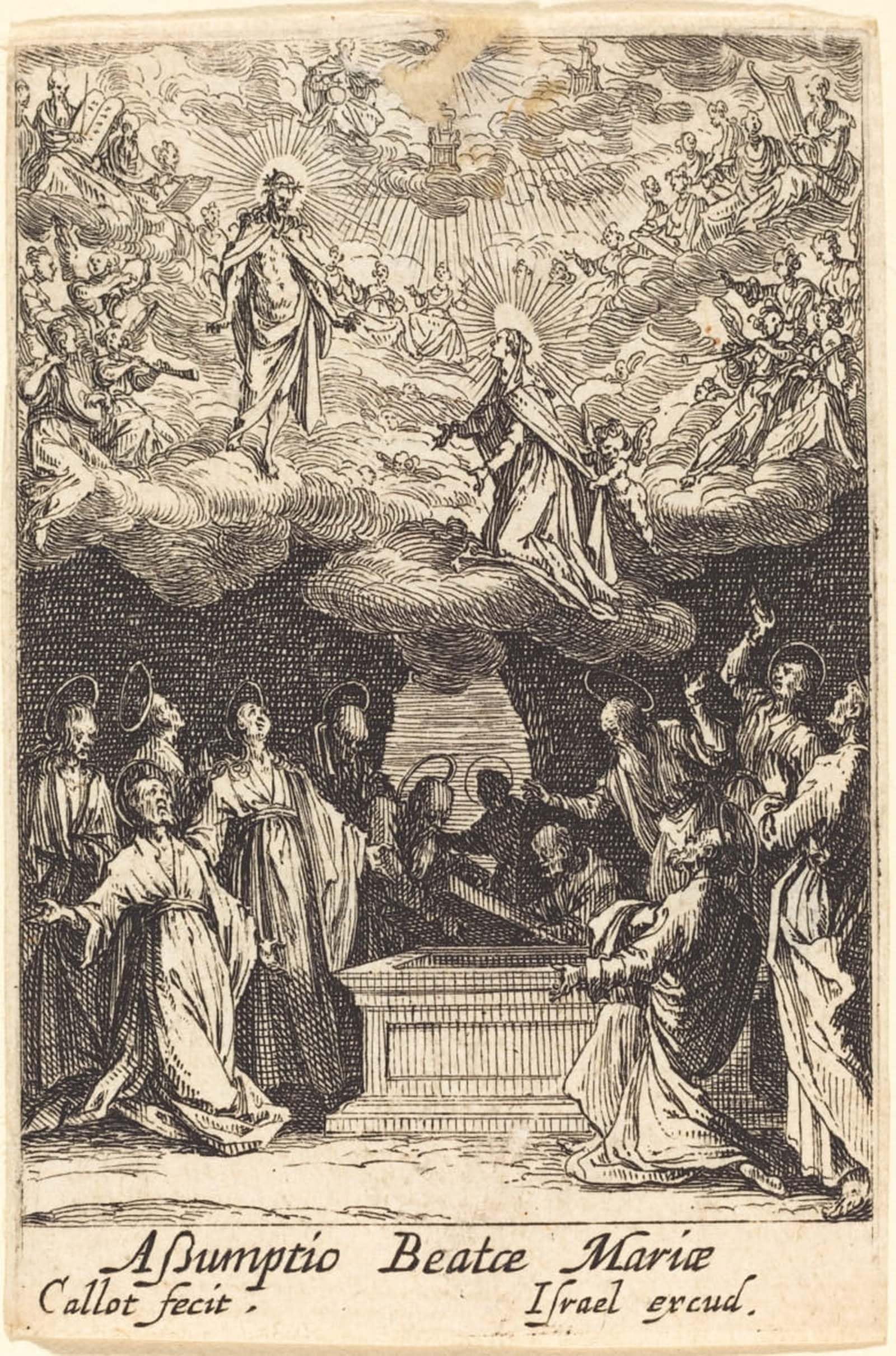 POSTERIIk Famous Animal Posters Vintage Picture the Assumption of the Virgin by Jacques Callot Modern Wall Decor for Home Decor 60x90cm