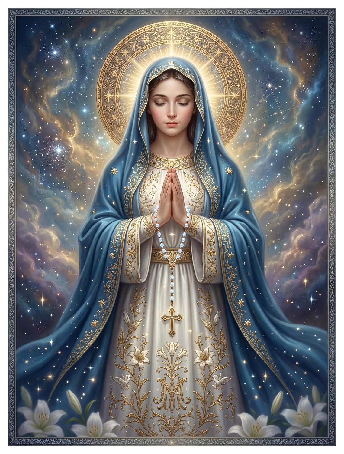 Virgen de Guadalupe Tile Mural