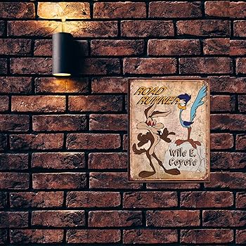 ロードランナー　ワイリーコヨーテ　ラバーマット　新品未使用品 ワーナーブラザーズ 1993年製 ロードランナー&ワイリーコヨーテ