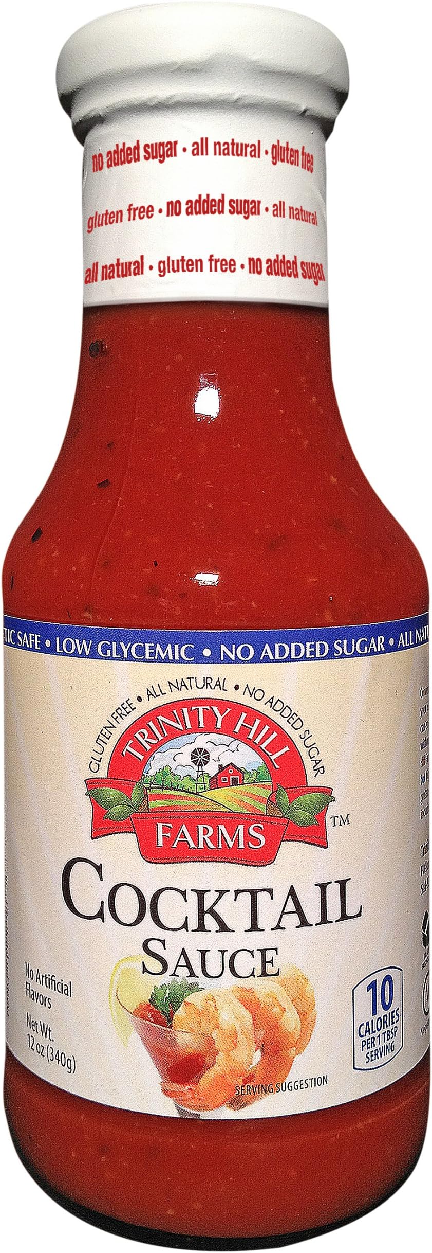 TRINITY HILL FARMS SAUCE SEAFOOD CCKTAIL, 12 OZ