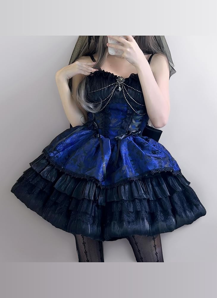Amazon.co.jp: [XHSUKADO] ゴスロリ JSK ロリータ
