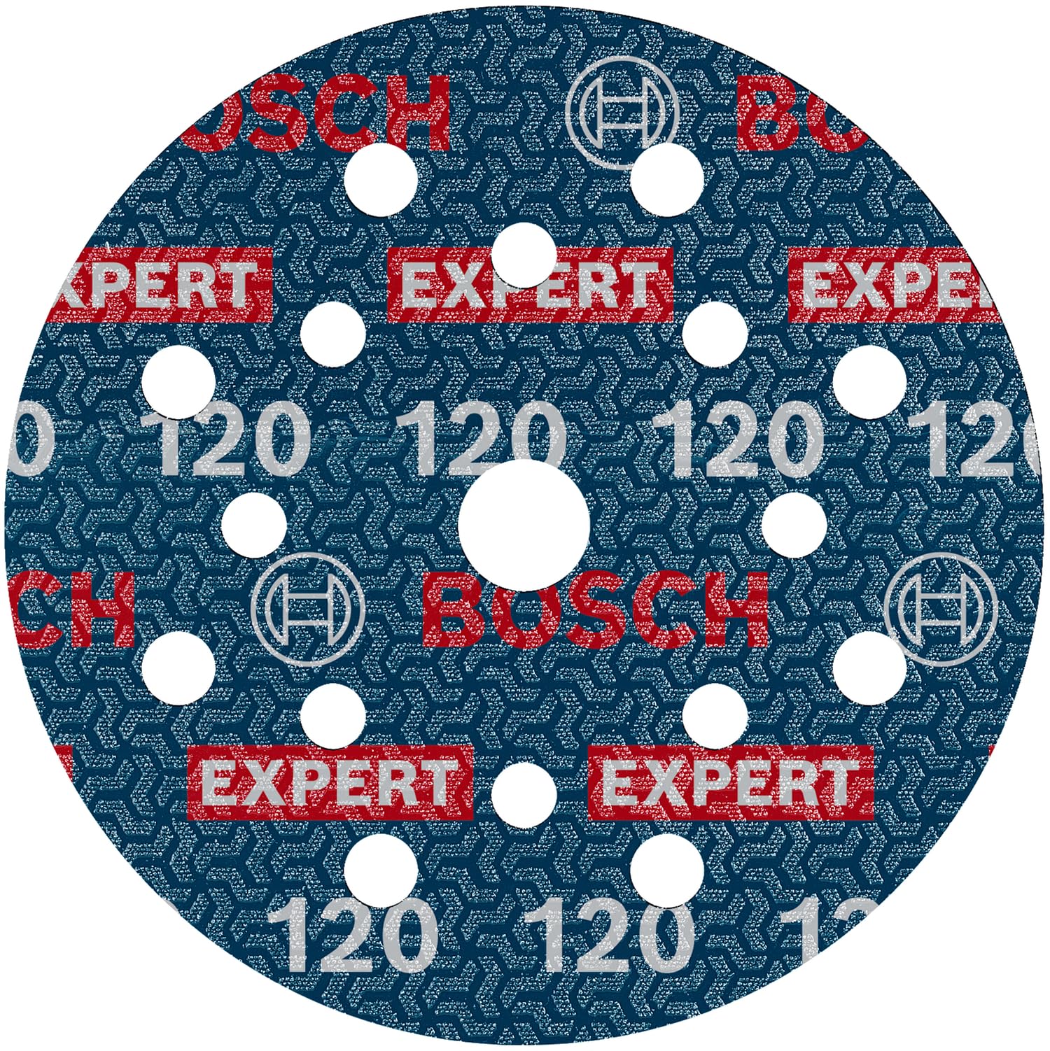 Bosch 50x EXPERT O780 Foil Sanding Disc, 125 mm (for Hardwood, Paint on wood, Ø 125 mm, Grit 120, Professional Accessory Random Orbital Sander)