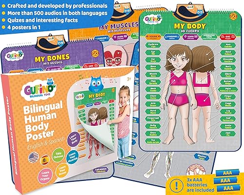 Miniatura 29 de Gufino Tabla de pared del alfabeto - Juguetes bilingües con botones táctiles interactivos para aprendizaje independiente y guiado - Ideal