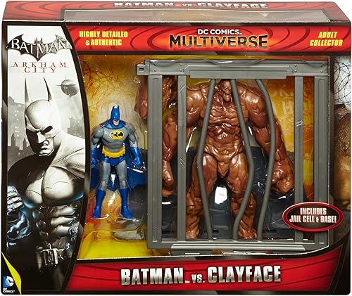 Miniatura 2 de DC Comics Multiverse 4-inch Classic Comic Skin Batman y Clayface Figure 2-Pack