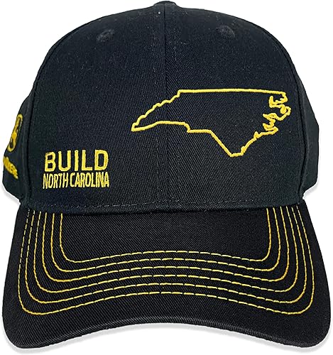 John Deere Build State Pride - Sombrero completo de sarga negro y gris