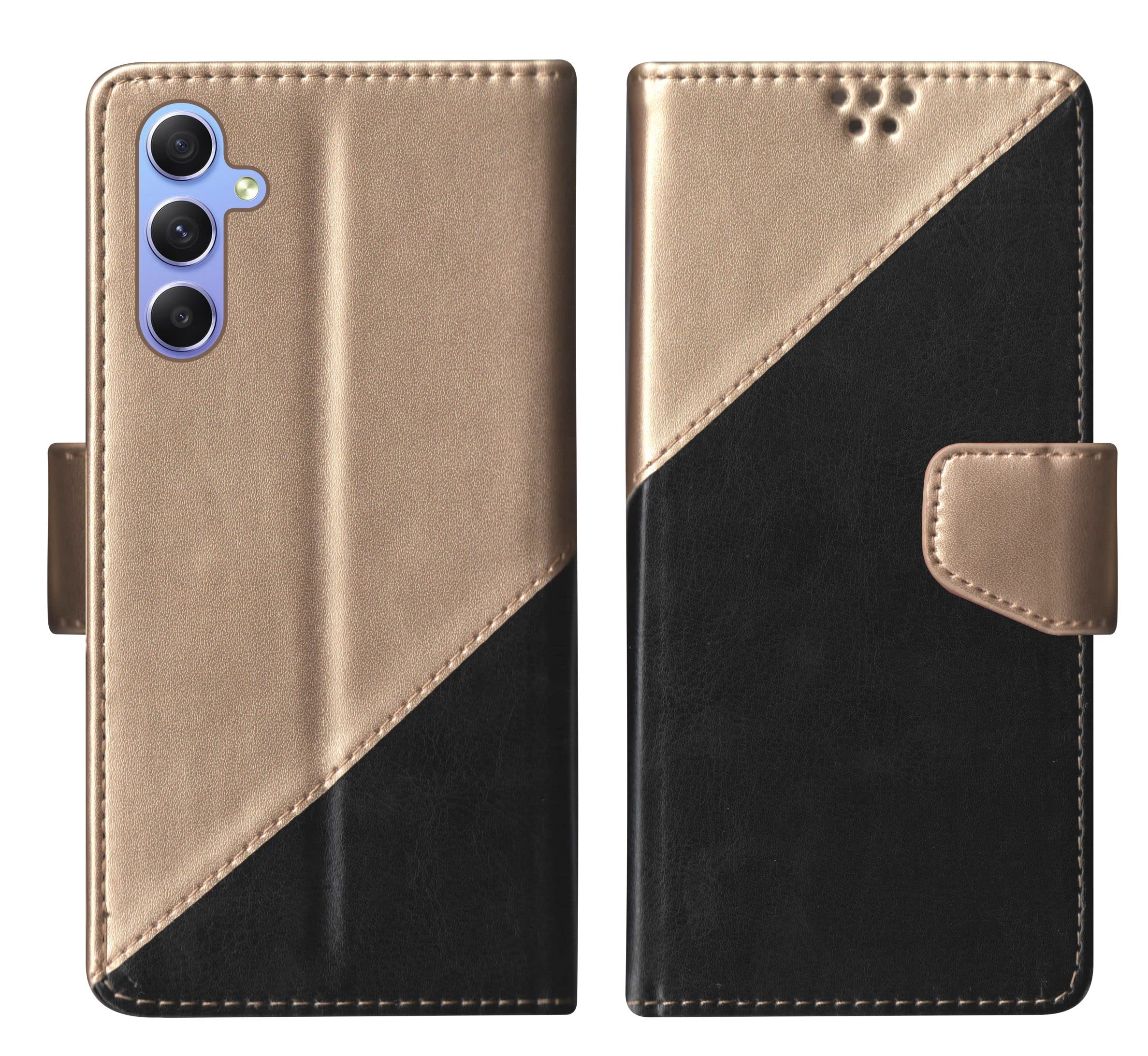 SBMS Flip Cover for Samsung Galaxy M55 5G / Samsung Galaxy F55 5G Back Cover Case with Magnatic Closure | Inbuilt Stand | Card & Money Pocket (Multi Black) (B0D2LFT8RV) Amazon Price History, Amazon Price Tracker