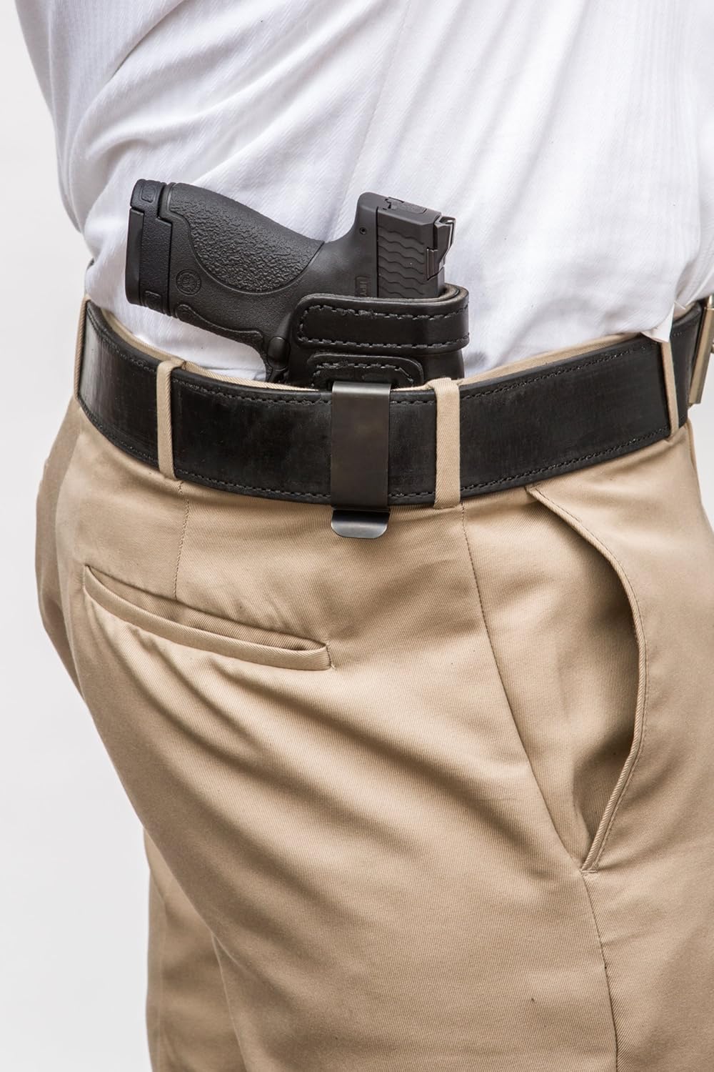Pro Carry Ruger P85 HD IWB Leather Conceal Carry Holster Black