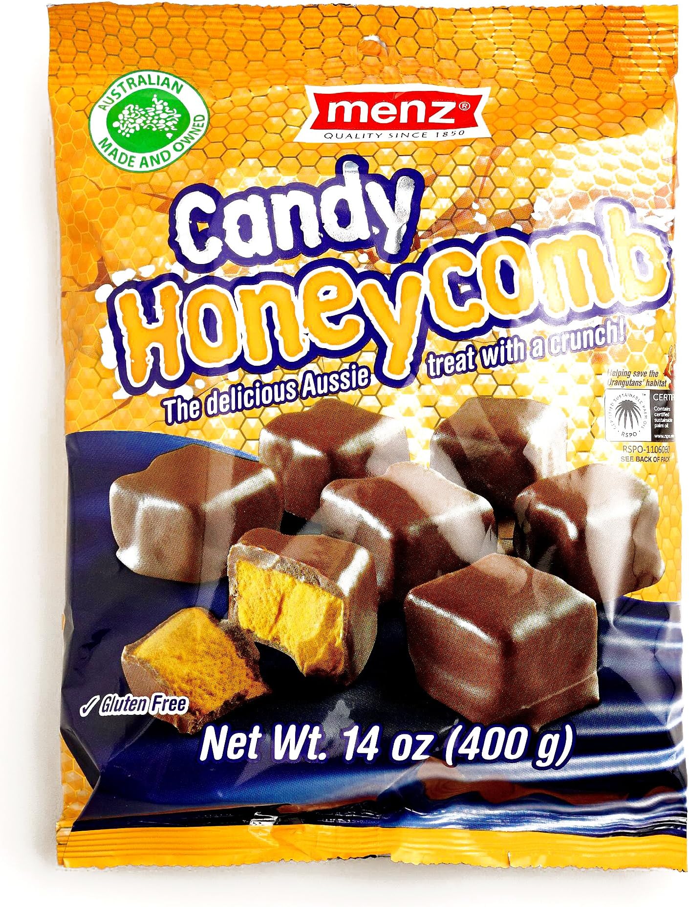 Menz Honeycomb Chocolate Candy (3 Items Per Order)