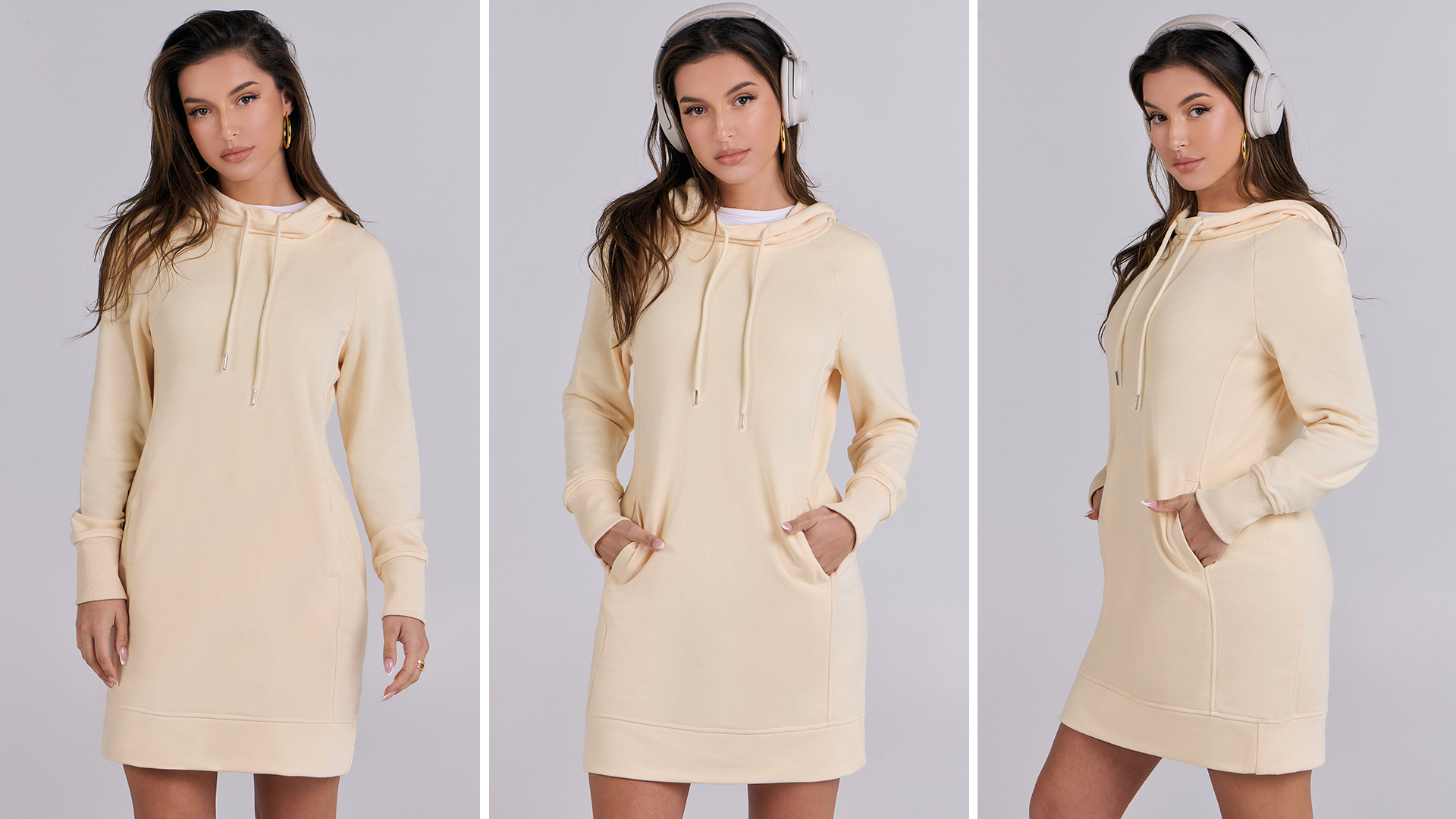 Amazon.com: ANRABESS Womens Sweatshirt Dress Long Sleeve Hoodies Mini  Dresses Fleece Casual Hoodie with Pockets 2025 Fall Fashion Black Small :  Clothing, Shoes & Jewelry