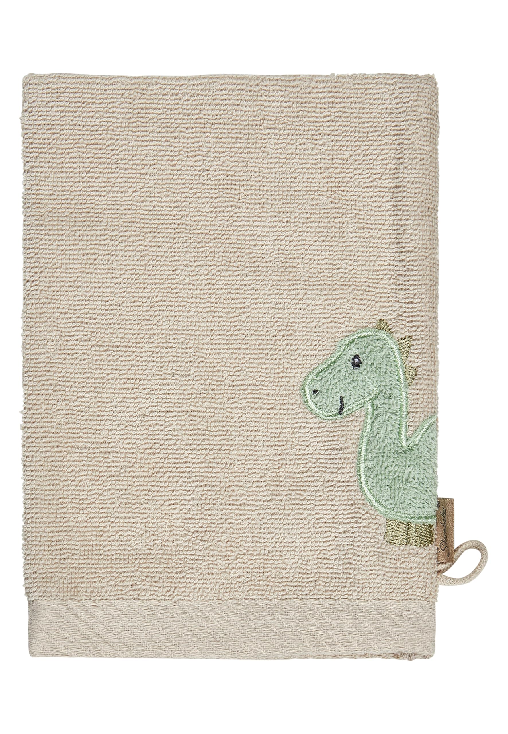 Sterntaler Dino Rexi Lot de 2 gants de toilette en tissu éponge pour bébé en coton absorbant et doux pour le bain et la douche Bleu