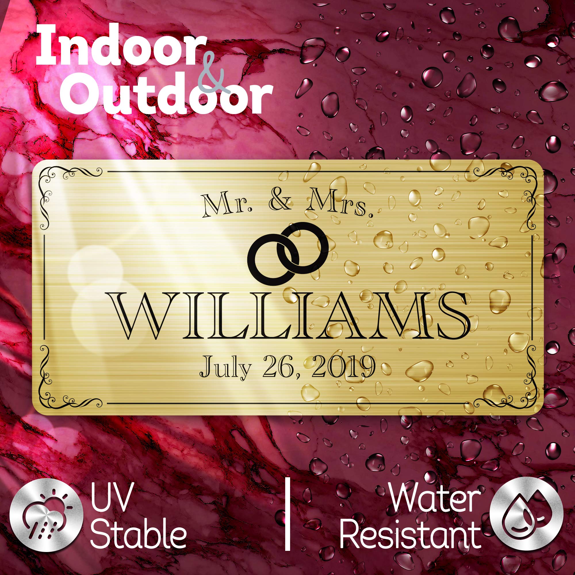 Name Plate, Custom Personalized Plaque for Memorial, Mailbox Tag