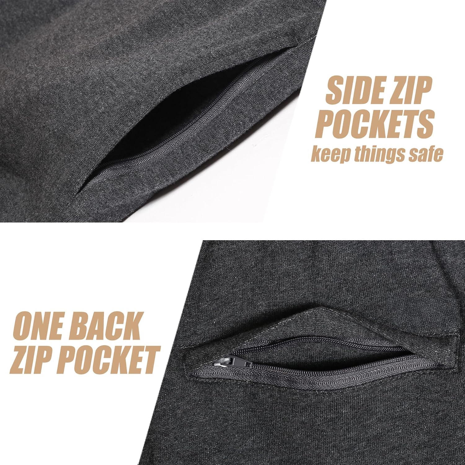  Mens Athletic Gym Shorts 5/7" Elastic Waist Casual Pajama Pocket Jogger Men Workout Short Pants thumbnail