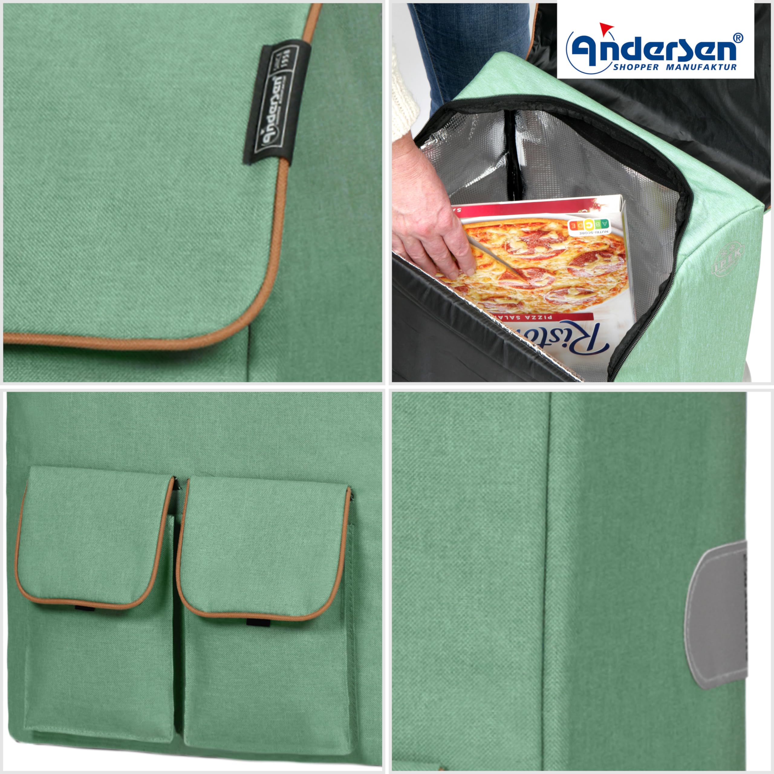 ANDERSEN Einkaufstrolley - Komfort Shopper Ipek Ma Salbei