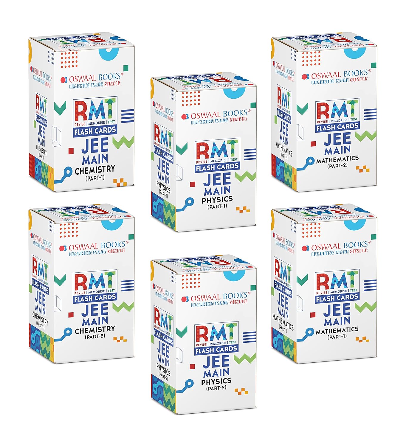 Buy Oswaal JEE Main RMT FLASHCARDS Physics, Chemistry, Maths (Part1