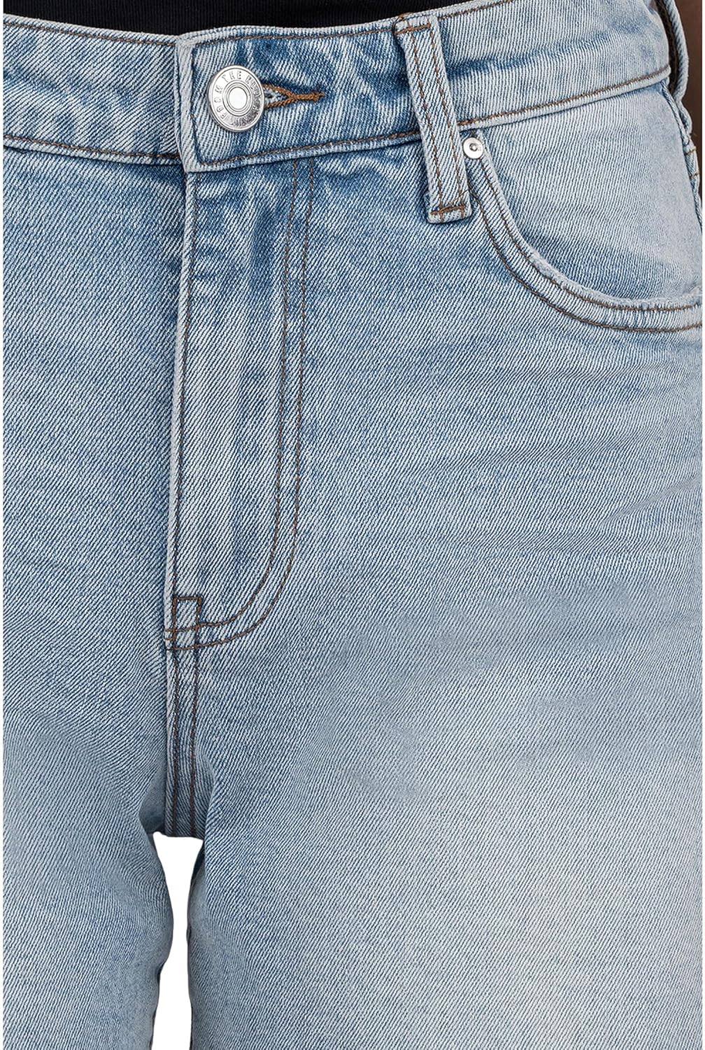 KUT from The Kloth Womens Jane High-Rise Long Shorts with Raw Hem - Image 4