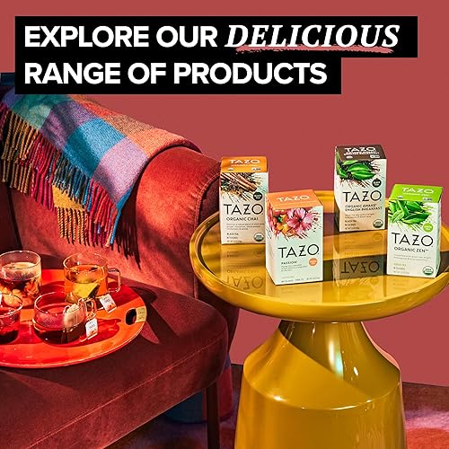 Miniatura 6 de Bolsas de té Tazo Organic Awake English Breakfast, té negro atrevido y tradicional al estilo desayuno, 144 bolsas de té en total (36 unidades -