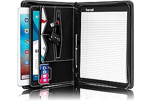 Stylish Portfolio for Professionals: Samsill Zippered Organizer with Convenient Phone Holder
