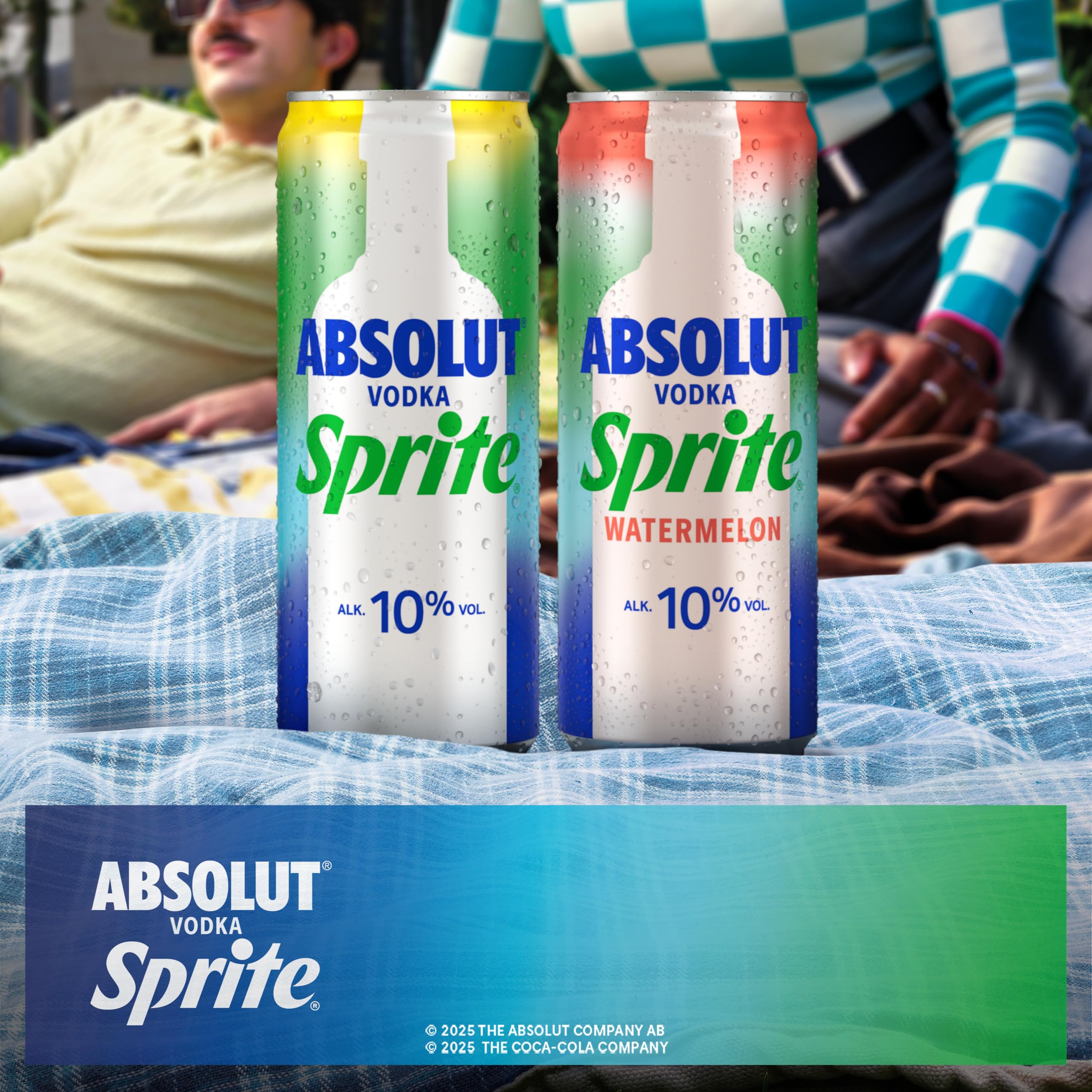Absolut Vodka Sprite Wassermelone, alkoholhaltiges Mixgetränk, 12 x 330 ml