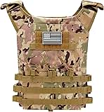 Tactical Outdoors Vest,Fully Adjustable Breathable,Lightweight Modular Paintball Police Airsoft Vest