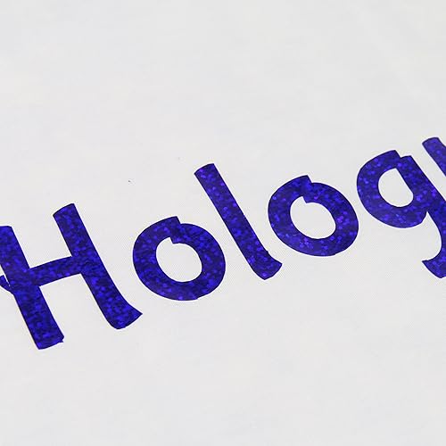 Miniatura 9 de Threadart The Yard - Película de vinilo holográfica de transferencia de calor fucsia de 20 pulgadas de largo  Rollo de corte personalizado de 20