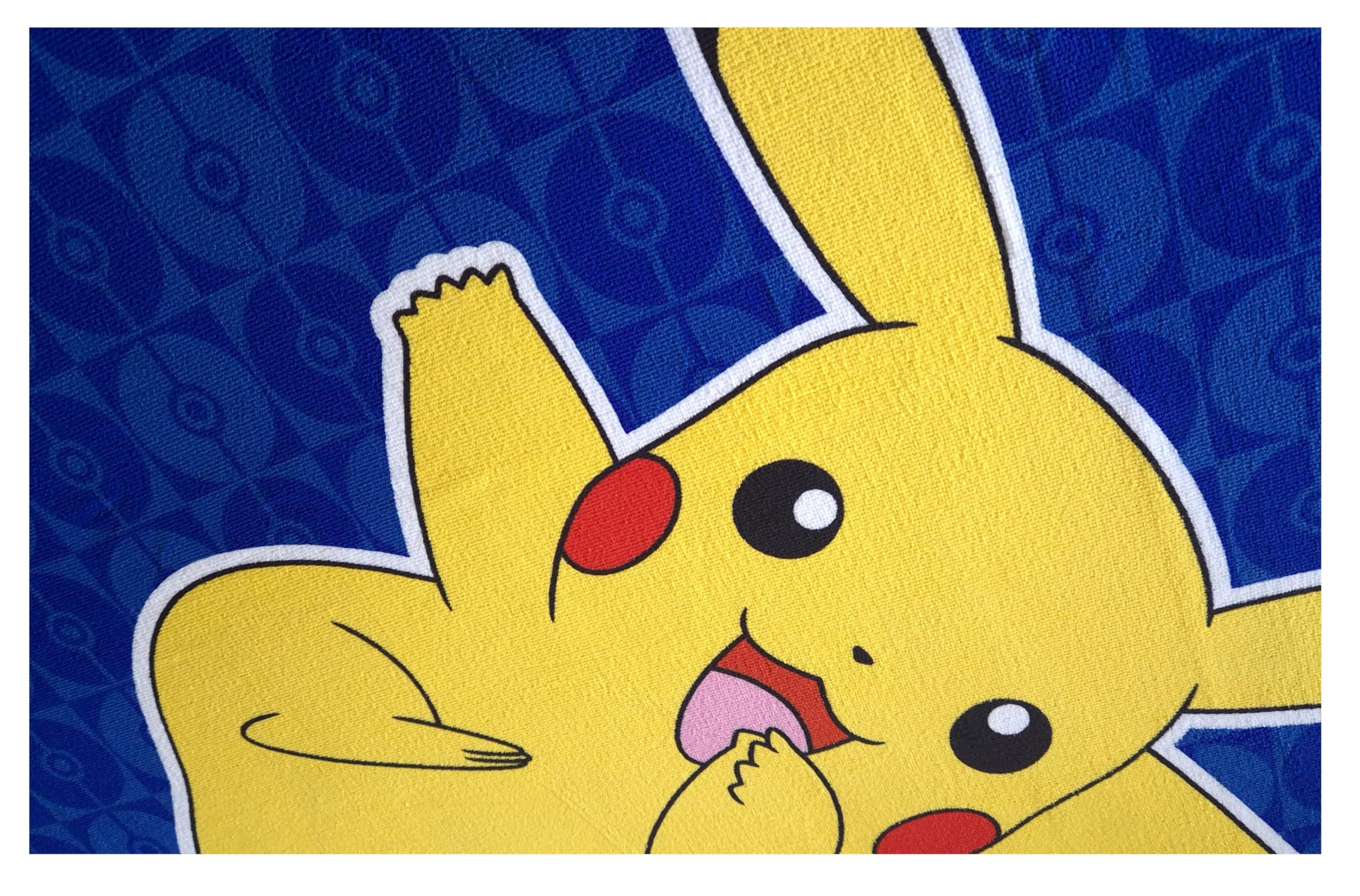 Theonoi Serviette Pokémon Voltage 70x140cm - Serviette De Bain Plage Sauna Enfant Microfibre