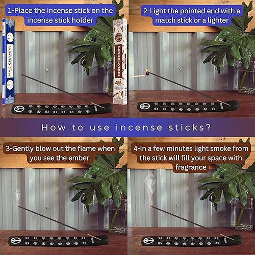 Miniatura 4 de Trumiri Varillas de incienso  Paquete combinado de 35 varillas de incienso  15 Nag Champa + 20 sándalo  Insenses  Insents  Incents  Incienso