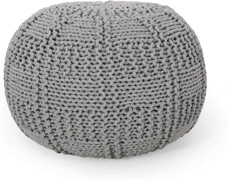 Christopher Knight Home Hortense Pouf, Gray