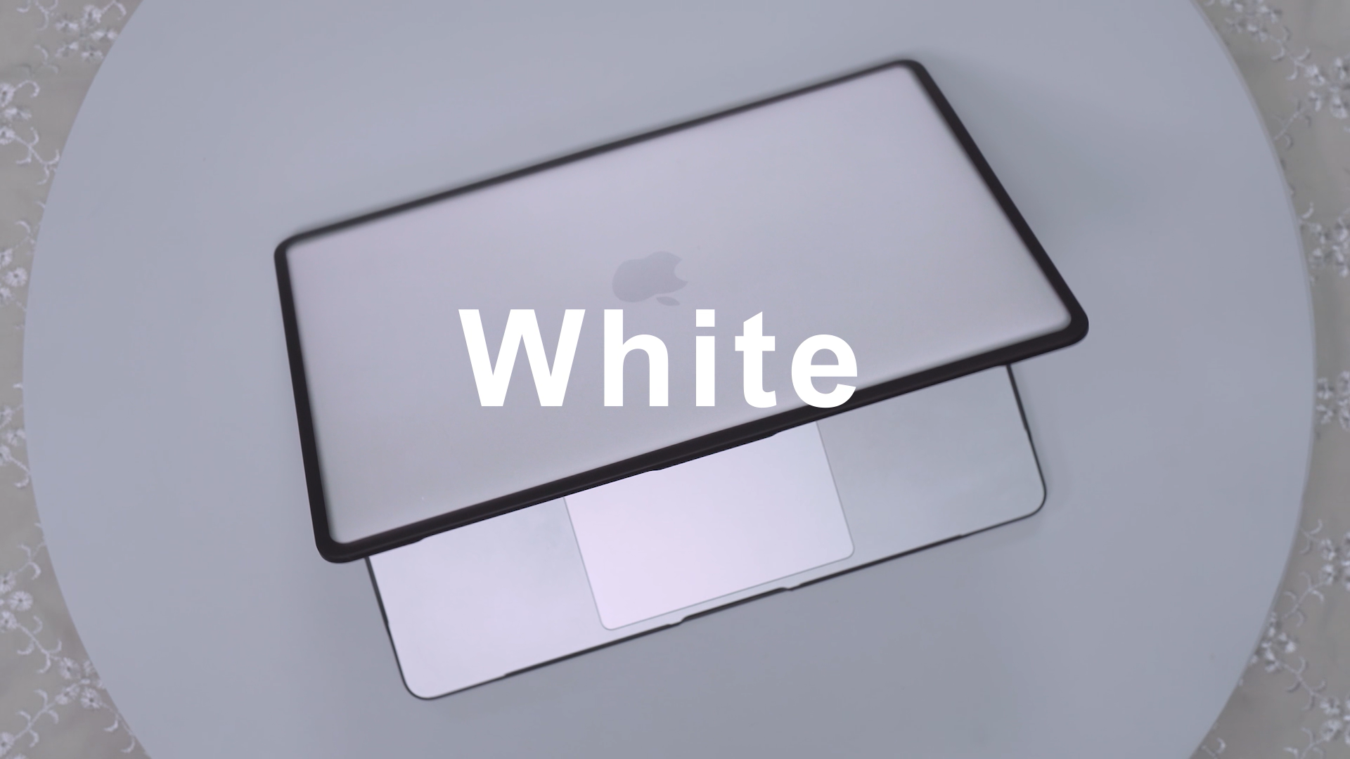 Coque MacBook Air 13" M1 (2018-2020) A2337/A2179/A1932 - Transparent Mat Bord Noir - Protection Anti-rayures TPU/PC