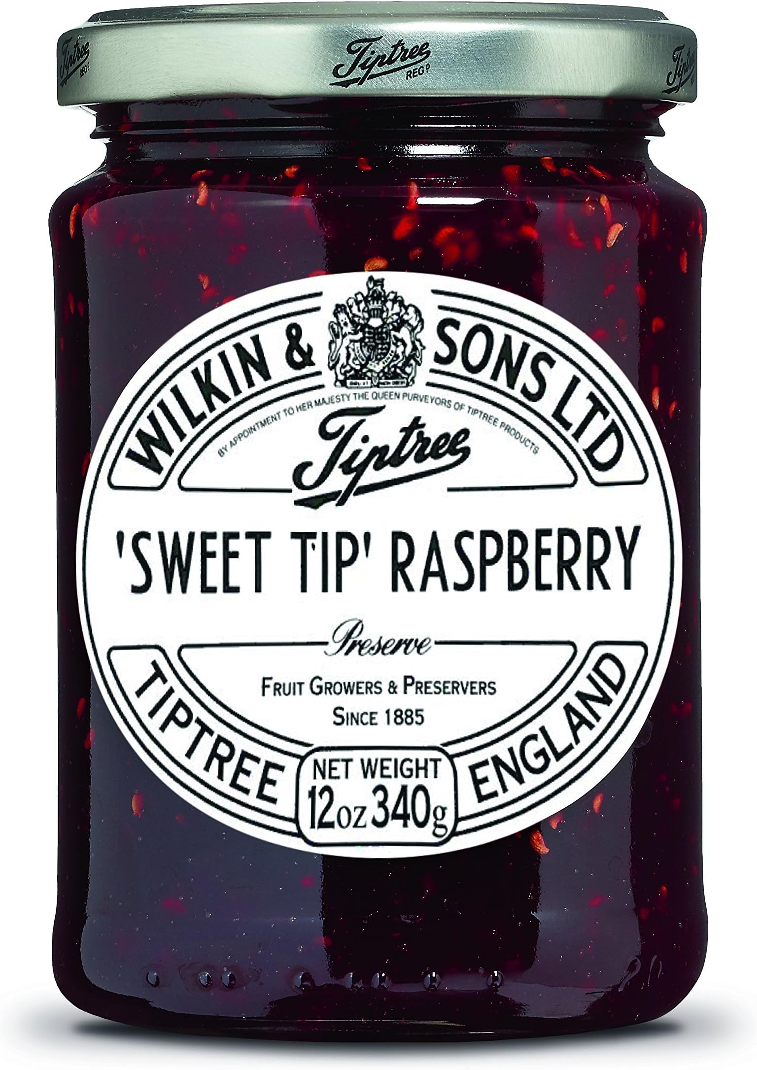 Sweet Tip Raspberry Preserve, 12 Ounce Jar