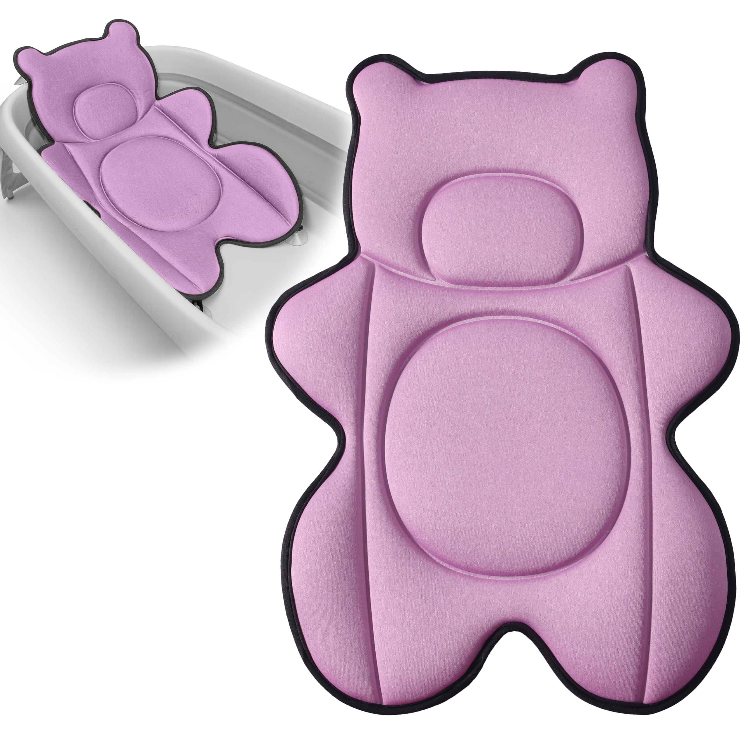 Ihaapsi Infant Baby Bath Cushion,Fits Inside Most Baby Bathtubs, Breathable Soft Baby Bath Support Seat,Baby Bath Pad Bath Pillow for Bathtub,Newborn