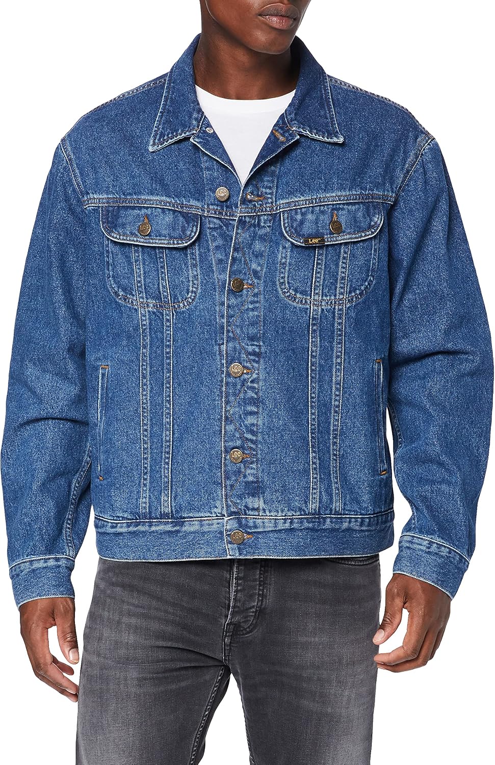 Lee Men's Rider Jacket Denim, Blue (Get Dark Pt), S: Buy Online at Best  Price in UAE - Amazon.ae