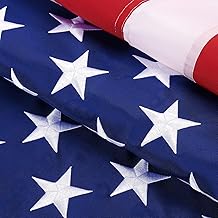 American Flag 4x6 FT Outdoor - American Flags for Outside, Deluxe US Flag 4 x 6 Heavy Duty Outdoor with Luxury Embroidered Stars, Brass Grommets and Sewn Stripes, Deluxe 4x6 FT American Flag