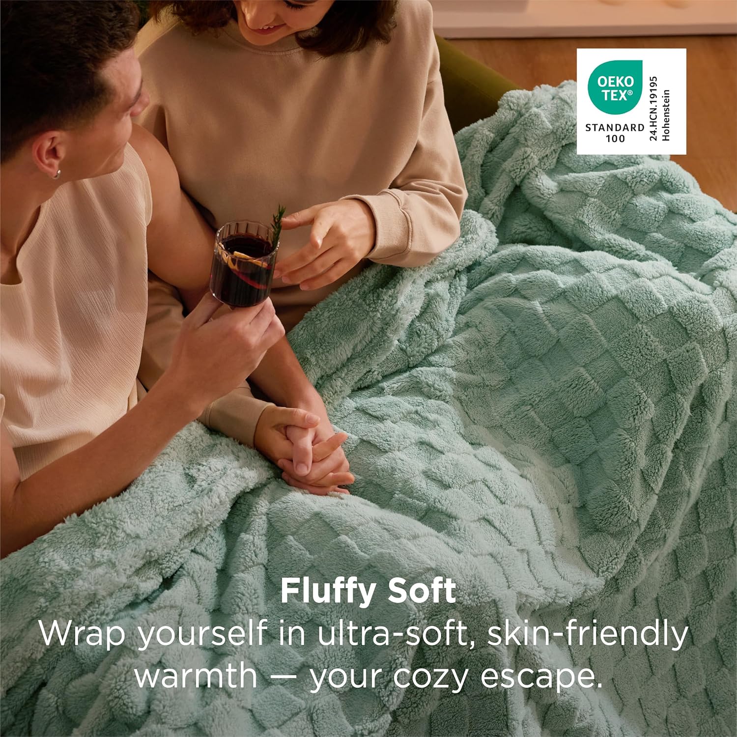 Bedsure GentleSoft Sage Green Throw Blanket for Couch - Checkered Fleece Blankets Gifts for Women Men Girls, Cute Soft Cozy Throw for Bedroom Home Decor Gifts, 50x60 Inches - Image 2