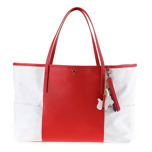 The Lovely Tote Co. Canvas Pocket Tote with Doggie Charm