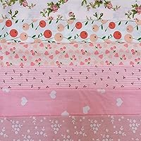 Vista 56 de 7 piezas de tela de algodón floral de 20.0 x 20.0 pulgadas, suministros para hacer máscaras, acolchado, retazos, tela de retazos, paquetes