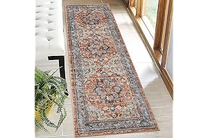 Bsmathom Boho Non-Slip Hallway Runner Rug
