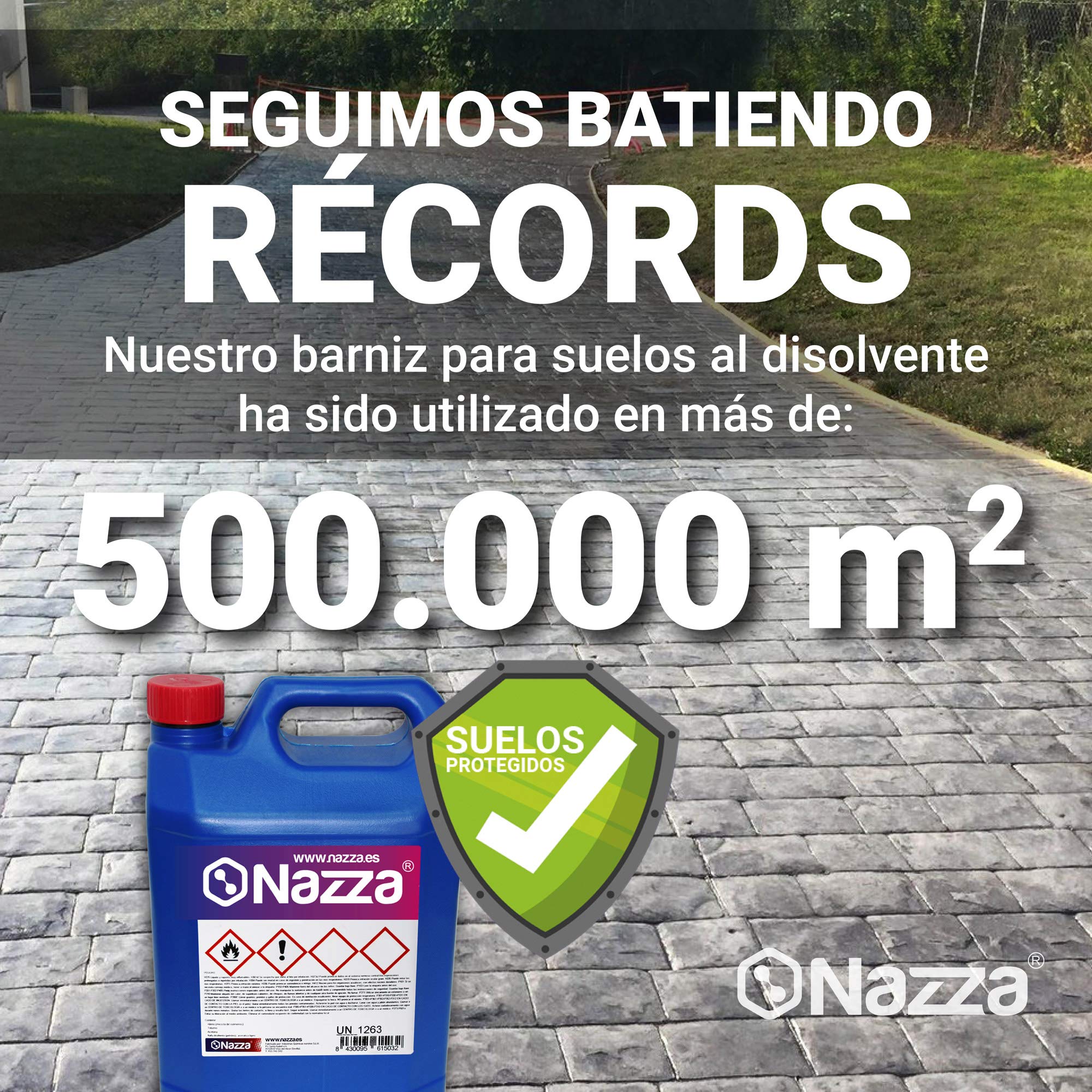 Barniz de Resina Satinado para Suelos de Hormigón AL DISOLVENTE | Protege el Suelo Penetrando en el Poro del Hormigón | 25 Litros