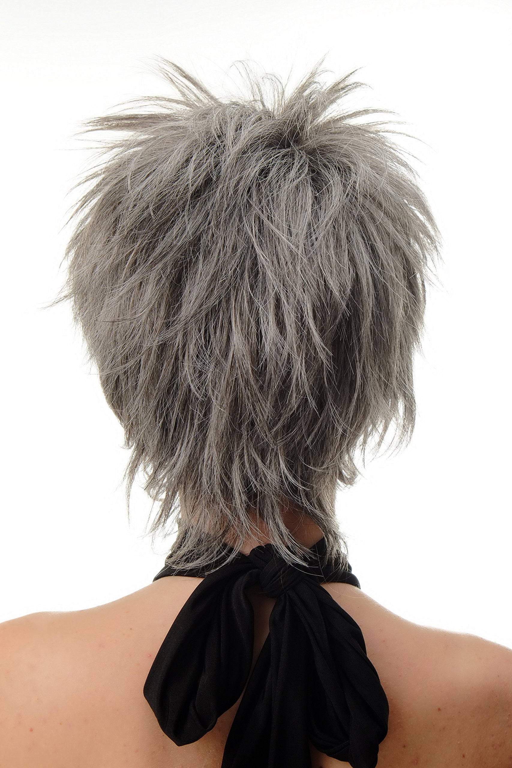 WIG ME UP, BLUE144-44 Lady Quality Wig short naughy spiky 80s style teased Wave Punk dark gray grey - Image 4