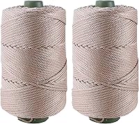 Vista 17 de Cordón de hilo artístico de 14.11 oz, hilo de poliéster color burdeos, para tejer macramé, bolsas de ganchillo, canasta de ganchillo, sombrero