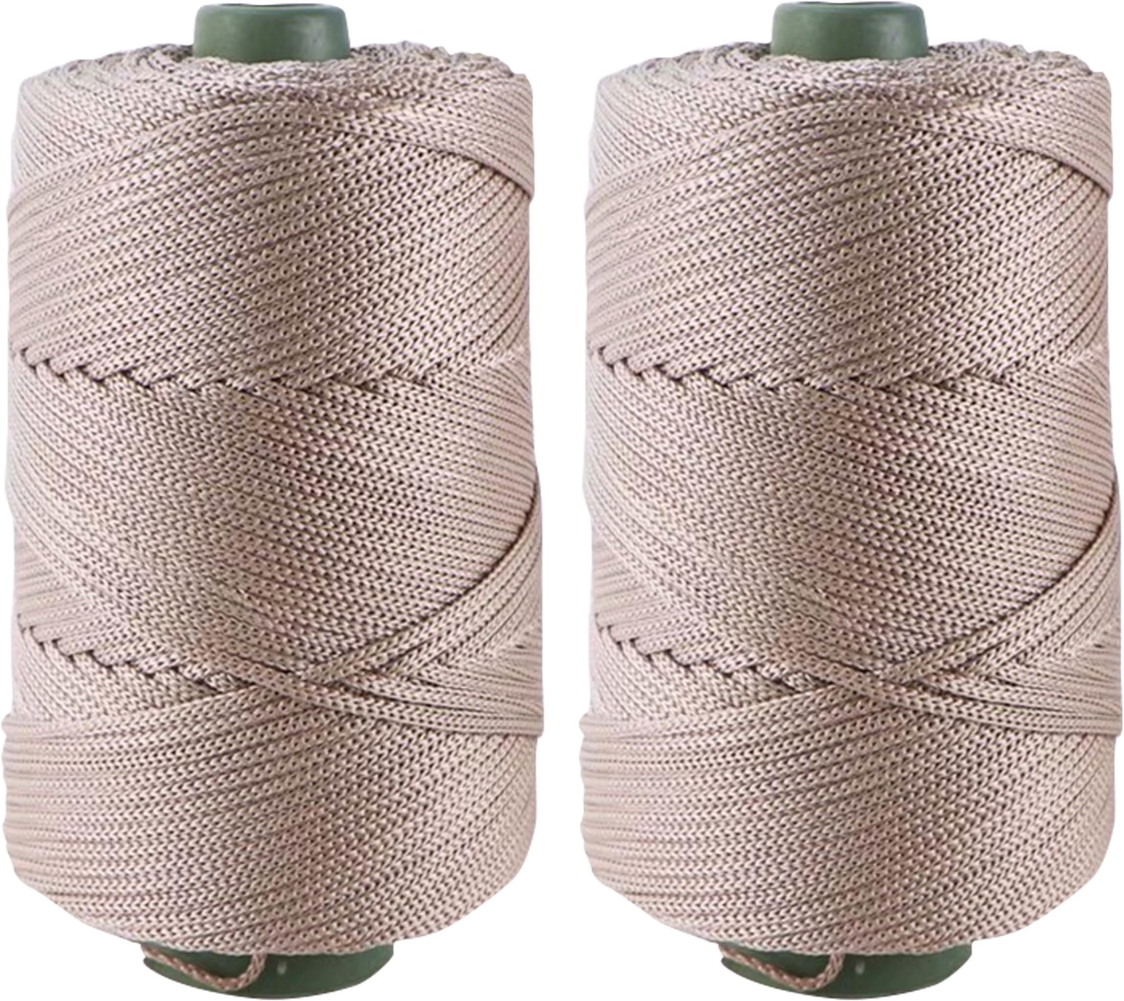 CLISIL 400gram Art Yarn Cord Light Brown Polyester Yarn Macrame Knitting Crocheting DIY Bags Crochet Basket Summer Hat Craft Cord