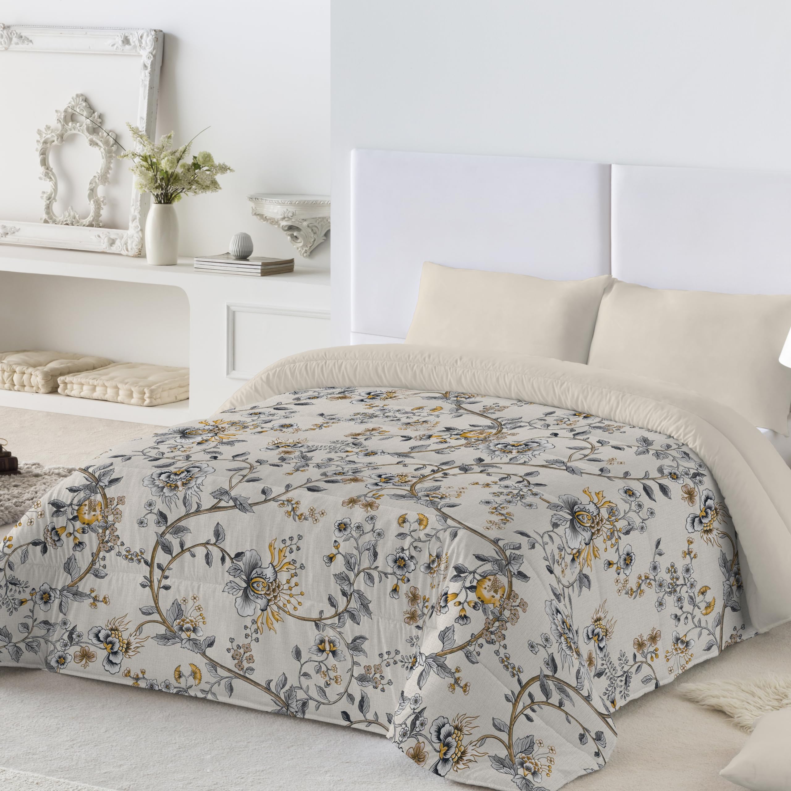 NATURALS Edredón nórdico Estampado Cama 150, edredón 300 Gramos 250x260, AFNAN Tofu