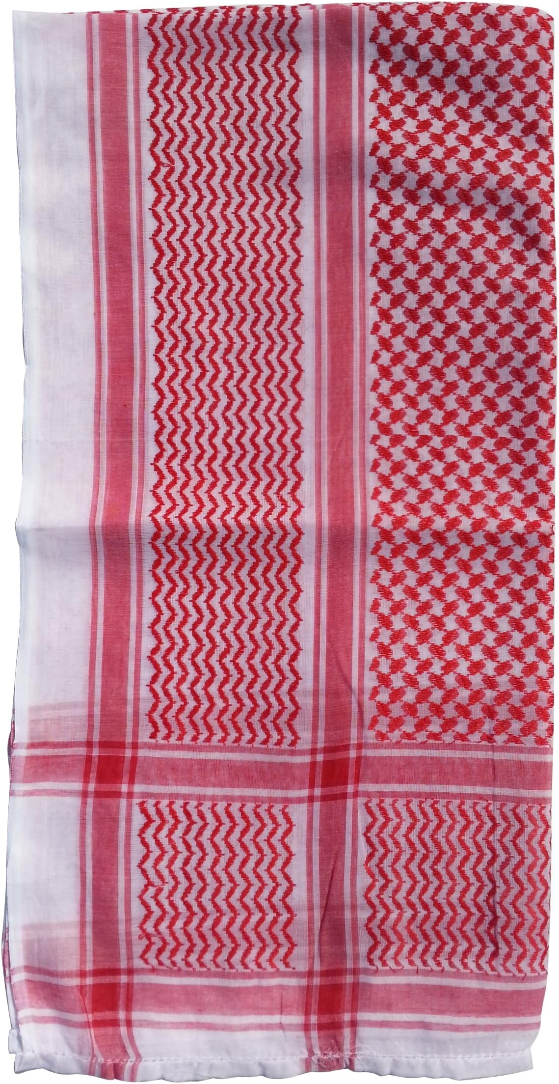 Red & White Keffiyeh Men's Muslim Arafat Scarf Shawl Turban Sorban Shawl Turban Sorban 47x47”