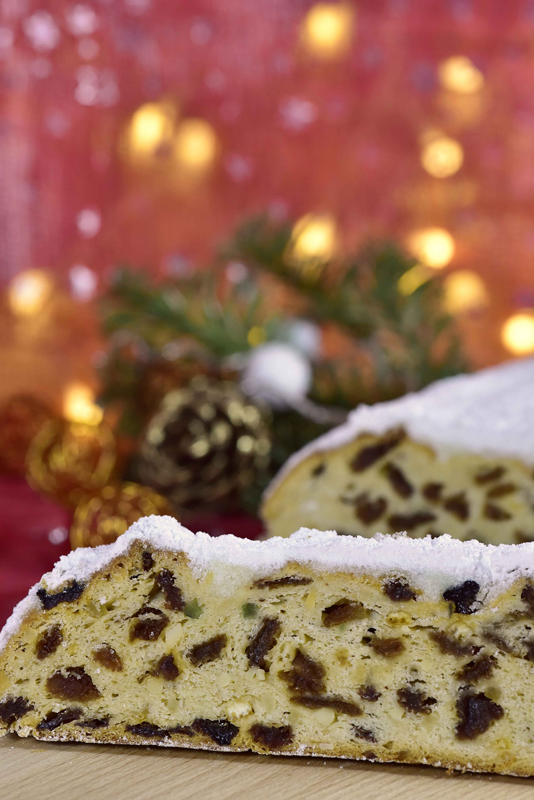 Bäckerei Nestler I erzgebirgischer Butter Rosinenstollen I 1 kg I Christstollen im Geschenkkarton vom Handwerksbäcker aus Sachsen