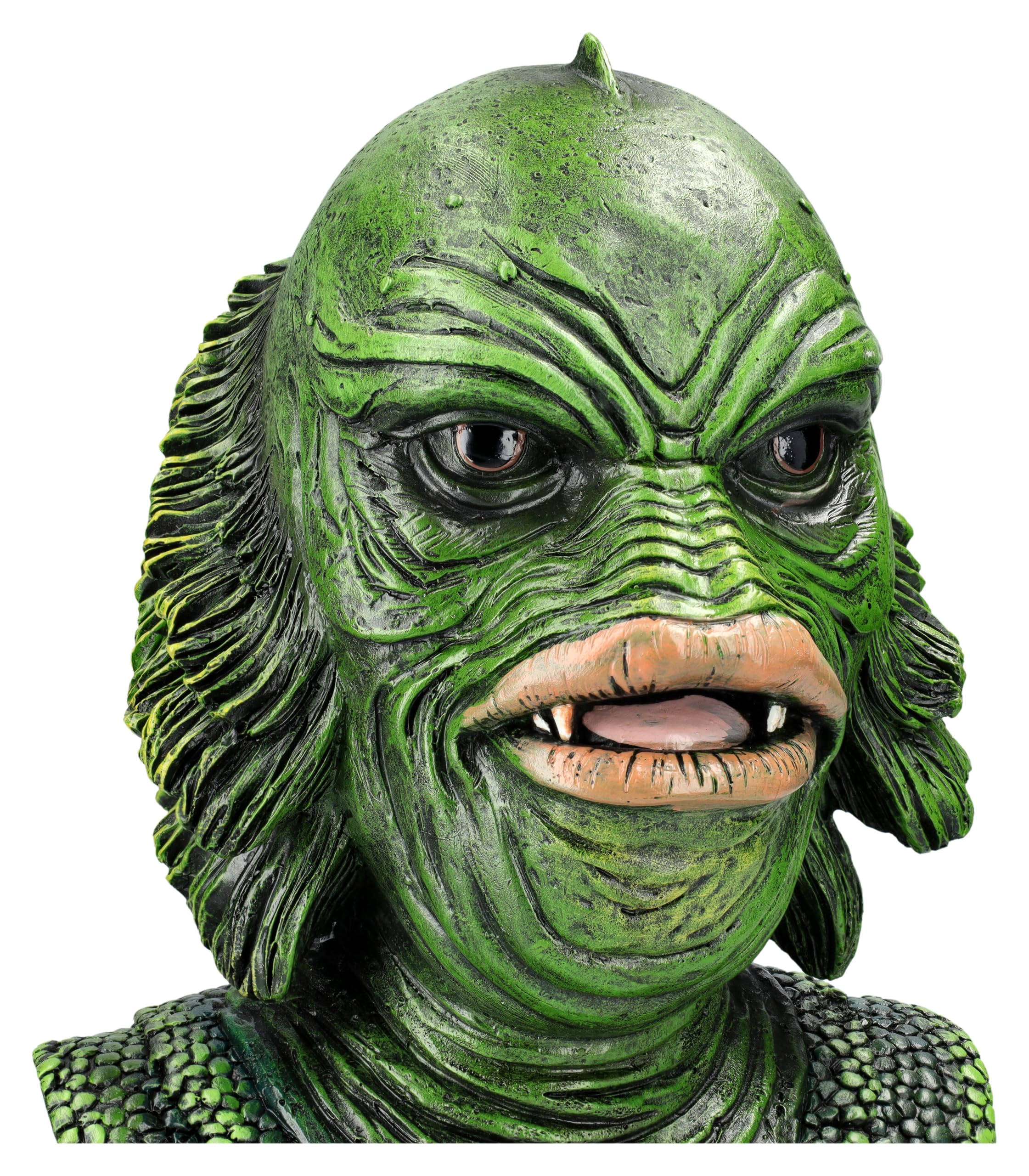 Figuren Shop GmbH Monster Büste Sumpfmonster – Handbemalte Horror-Figur aus Polyresin, Grusel-Deko & Fantasy-Skulptur, 36 cm Höhe
