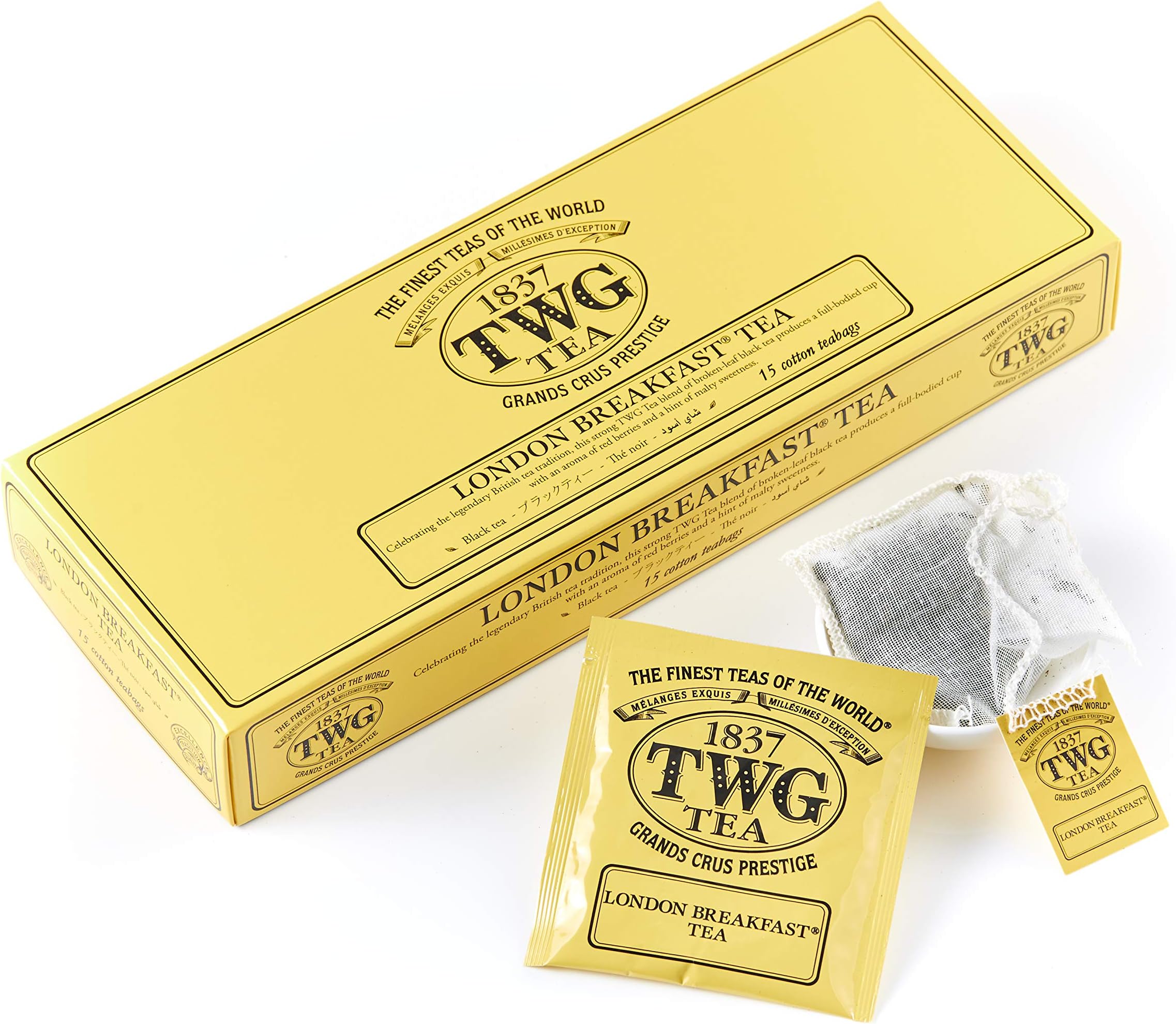 TWG 1837 BLACK TEA 15 Cotton Tea Bags (Exclusive BLACK